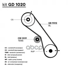 Ремень ГРМ для а/м Toyota Land Cruiser Prado (02-)/(09-) 2.5d/3.0d [KD] (97*25) (HNBR стекловолок.) Trialli арт. gb-9012