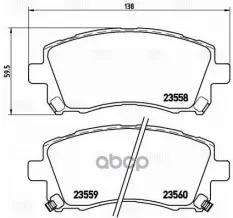 Колодки тормозные дисковые Subaru Forester (97-)/Outback (00-) диск. перед. (PF 4326) Trialli арт. PF4326