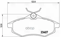 Колодки торм. для а/м Citroen C2 (03-)/C3 (02-) диск. перед. 123x53 (PF 4197) Trialli арт. pf-4197