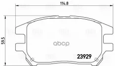 Колодки торм. для а/м Lexus RX (00-) 3.0i диск. перед. (PF 4357) Trialli арт. PF4357