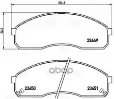 Колодки торм. для а/м Kia Carnival (98-) диск. перед. (PF 4244) Trialli арт. pf-4244