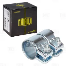 Хомут глушителя трубчатый с муфтой D=45 мм L=80 мм (оцинк. сталь) TRIALLI TC 45 Z Trialli арт. TC 45 Z