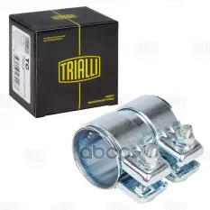 Хомут глушителя трубчатый с муфтой D=51 мм L=80 мм (оцинк. сталь) TRIALLI TC 51 Z Trialli арт. TC 51 Z