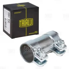 Хомут глушителя трубчатый с муфтой D=55 мм L=125 мм (оцинк. сталь) TRIALLI TC 55 Z Trialli арт. TC 55 Z