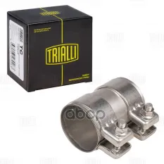 Хомут глушителя трубчатый с муфтой D=60 мм L=95 мм (нерж. сталь 304 SS) TRIALLI TC 60 SS Trialli арт. TC 60 SS