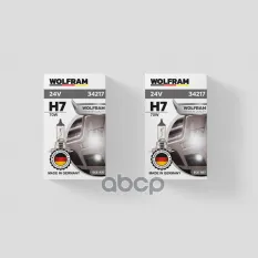 Лампа 24V H7 70W PX26d WOLFRAM HALOGEN BULB 1 шт. картон 34217 WOLFRAM арт. 34217