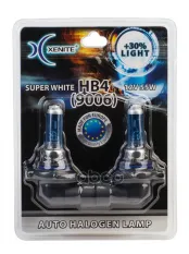 к-кт ламп! галогенных HB4 9006 P22d 12V 55W (SUPER WHITE+30%) (блистер 2шт.) Xenite арт. 1007041