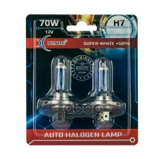 Галогенная лампа Xenite SUPER WHITE H7 (PX26d) (Яркость +50%) 12V 70W (блистер 2 Xenite арт. 1007191