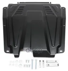 Защита картера + КПП + комплект крепежа, АвтоБРОНЯ, Сталь, Nissan Almera, Lada Largus, Lada Largus C Lada (ВАЗ), Nissan, Renault Largus, Xray, Xray Cr