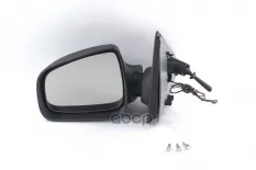 Зеркало боковое RENAULT Logan 2/Sandero 2014 тросовое ОБОГРЕВ с НАКЛАДКОЙ ЛЕВОЕ в коробке ГРА GR01115 Гранд РиАл арт. GR01115