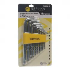 Набор ключей TORX T9-Т50 Г-образных 10 предметов ЭВРИКА ЭВРИКА арт. ER-15101T