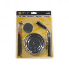 Зеркало досмотра телескопическое круглое 50мм магнит телескопический до 2.2кг подсветка ЭВРИКА ЭВРИКА арт. ER-53043