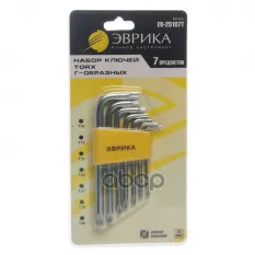 Набор ключей TORX T10-Т40 Г-образных 7 предметов ЭВРИКА ЭВРИКА арт. ER-25107T