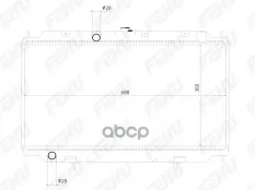 Радиатор охлаждения для Nissan Almera N16/Primera P12 (00-) MT FEHU арт. frc1005