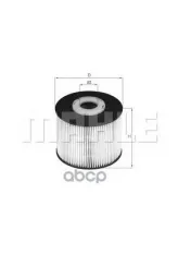 Фильтр топливный Mahle/Knecht арт. KX331D