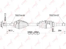 ПРИВОД В СБОРЕ | ПЕРЕД ПРАВ | LYNXauto арт. CD1081