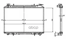 Радиатор системы охлаждения NISSAN Vanette 2.3D 95- NRF арт. 509534