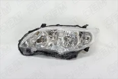 Фара левая Toyota Corolla 10 E150 2010-2013, галоген, с корректором O.E.M. арт. OEM0214FL