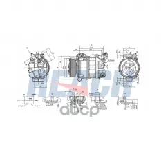 Компрессор кондиционера Land Rover Discovery 17-, Range Rover 16-, Range Rover Sport 16- REACH арт. 1.74.20417