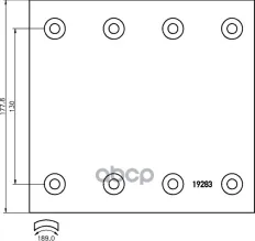Накладки тормозные REM1 19283 19284 DON арт. SJ28291A7340