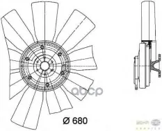 Гидромуфта RVI Premium HELLA арт. 8MV376729-421