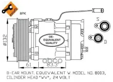 Компрессор кондиционера Volvo NRF арт. 32753
