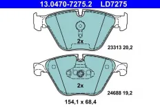 К-т дисков. тормоз. колодок CERAMIC BMW 5 (F10) 09-16, BMW 5 Touring (F11) 09-  Fr Ate арт. 13047072752