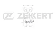 Тормозной суппорт передний левый Ford Focus II  III 04-  Transit 13-  Mazda 3 I  II 03-  5 I  II 05- Zekkert арт. bs-8314