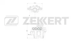 Тормозной суппорт задний правый Ford Focus II 04-  C-Max 13-  Mazda 3 I  II 03-  5 I  II 05-  Volvo Zekkert арт. bs-8317