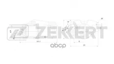 Тормозной суппорт передний правый VW Polo IV  V 01-  Golf IV-VI 97-  Jetta III 05-  Audi A3 I  II 96 Zekkert арт. bs-8321