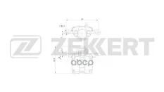 Тормозной суппорт передний левый Chevrolet Spark 05-  Matiz (M200/250) 05-  Daewoo Matiz (M100/150/2 Zekkert арт. bs-8326