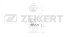 Тормозной суппорт задний левый Toyota Corolla (E150  E140) 06-  Auris (E150  E180) 06- Zekkert арт. bs-8334