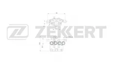 Тормозной суппорт задний левый Mitsubishi Outlander 01-  Lancer VII 03- Zekkert арт. bs-8336