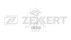 Тормозной суппорт задний правый Mitsubishi Outlander 01-  Lancer VII 03- Zekkert арт. bs-8337