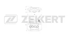 Тормозной суппорт задний левый Mitsubishi Pajero III 00-  Pajero Sport I-III 98- Zekkert арт. bs-8338