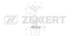 Тормозной суппорт задний левый Ford Mondeo III 00- Zekkert арт. bs-8356