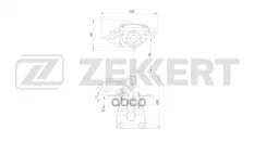 Тормозной суппорт задний левый Ford Focus II 05-  Mondeo IV 07-  Kuga 08-  Galaxy II 06- Zekkert арт. bs-8358