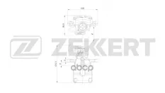 Тормозной суппорт задний левый Renault Megane III  IV 08-  Fluence 10-  Scenic III 09- Zekkert арт. bs-8366