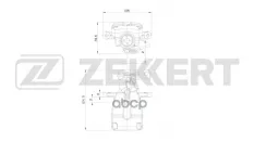 Тормозной суппорт задний правый Renault Megane III  IV 08-  Fluence 10-  Scenic III 09- Zekkert арт. bs-8367