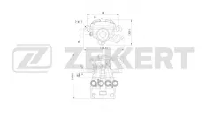 Тормозной суппорт задний левый Chevrolet Orlando (J309) 11-  Opel Zafira B 05- Zekkert арт. bs-8370