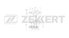 Тормозной суппорт задний левый Toyota Corolla (E120) 01- Zekkert арт. bs-8374