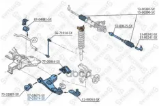 Рычаг подвески перед FOCUS-1 RH Stellox арт. '5703674SX