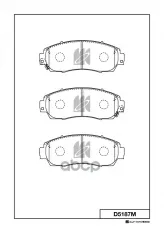 Колодки тормозные дисковые передние HONDA CROSSTOUR MK KASHIYAMA арт. d5187m