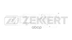 Тормозной суппорт передний левый VW Polo IV  V 01-  Golf IV-VI 97-  Jetta III 05-  Audi A3 I  II 96- Zekkert арт. bs-8320