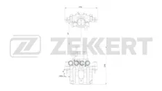 Тормозной суппорт задний левый Nissan Primera (P12) 02- Zekkert арт. bs-8344