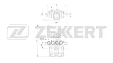 Тормозной суппорт задний левый Mazda 6 I  II 02- Zekkert арт. bs-8378