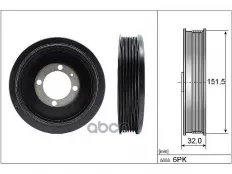 544 0123 10_Шкив коленвала Ina арт. 544012310