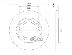 Диск тормозной задн. S&K арт. SKBD1569