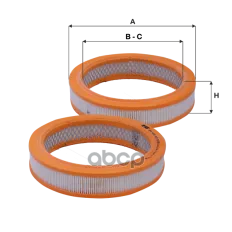 Фильтр воздушный AD VW карбюратор FIL FILTER HPU4315 FIL FILTER арт. HPU4315