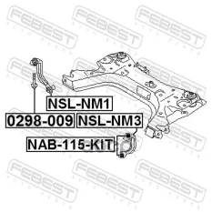 Тяга (стойка) стабилизатора FEBEST NSL-NM1 (54524AX001) Febest арт. NSLNM1